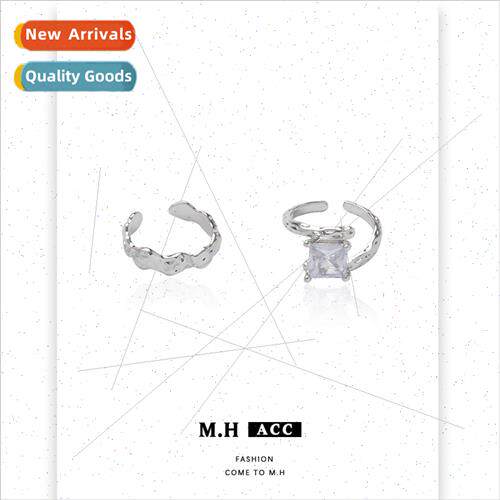 Korea geometric irregular opening ring female niche finger r
