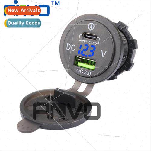 Motorcycle car modification car charger QC3.0 pd charger typ