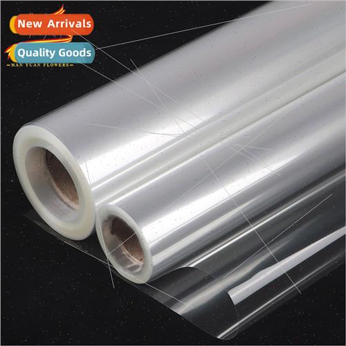 Transparent thickened cellophane flower wrapping paper mater