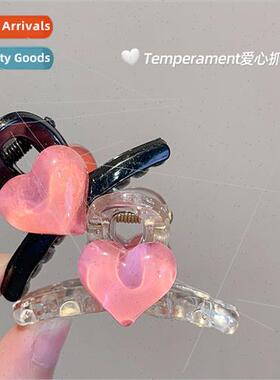 Korea sweet love heart hairpin small girls summer cute ehead