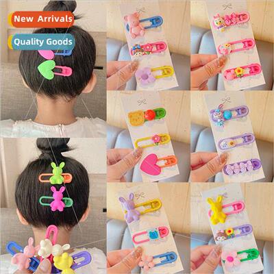 Girls hair clips broken hair artifacts summer children bangs
