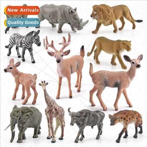 Wildlife model spotted hyena lion whe rhinoceros whe-tailed