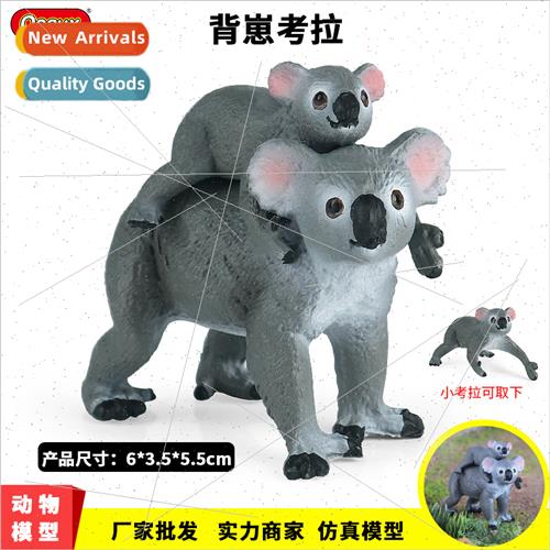 Back cub koala wild animal model toy set wombat children pla