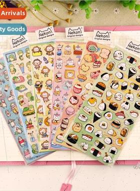 Stickers sushi rice balls unicorn cake cute animals waterpro