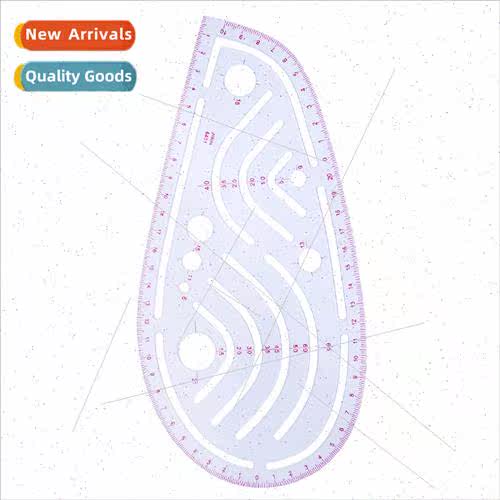 Sleeve Hole Ruler 6401 Peach Garment Quilting Cutting Ruler