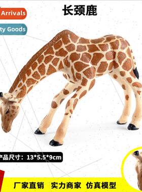 mulation animal model giraffe solid static plastic decorativ