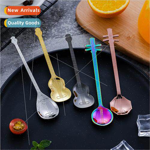 304 coffee spoon dessert stirring spoon tanium plated tablew