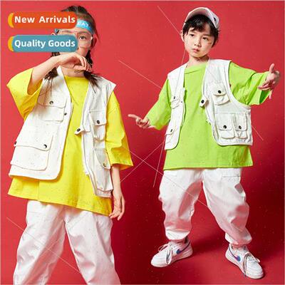 Childrens Set Dance  Clothes Boys Poping Permance Kids Hip H