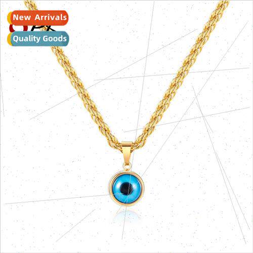 Devil Eye Blue Titanium Steel Pendant Europe Fashion Stainle