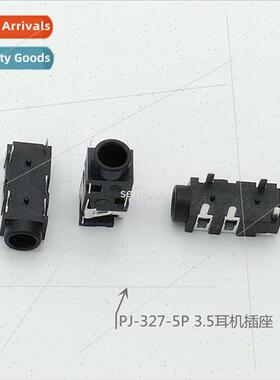 3.5 headphone socket PJ-327 5-pin plug-in 3.5MM audio-video