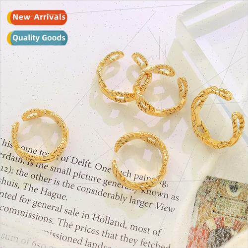Korearetro ins cold wind chain ring female tanium steel ring