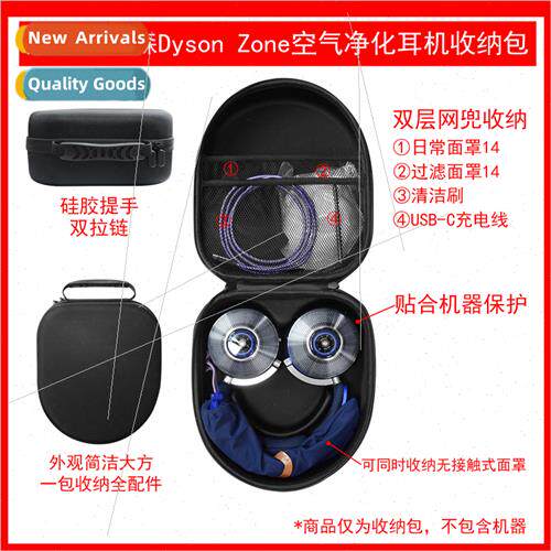 适用Dyson Dyson Zone Air Purifying Headphones Storage Bag Pr