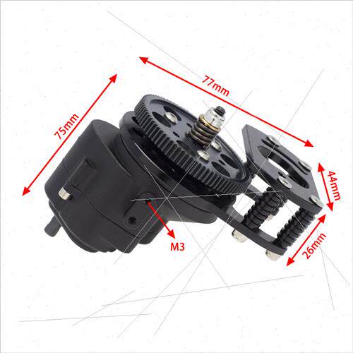 1/10th RC Crawler D90 II D110 Metal Center Gearbox Gear Asse