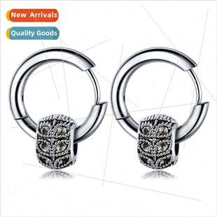 Korea hip-hop tide male earrings Stainless nightclub earring