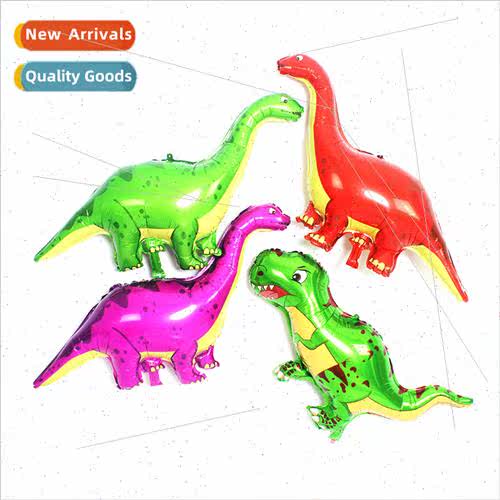 New long neck dinosaur Tyrannosaurus Rex balloon green red d