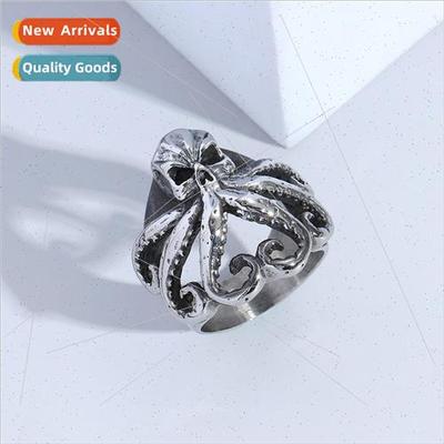 Vintage Octopus Ring Men  Fashion Open Finger Ring