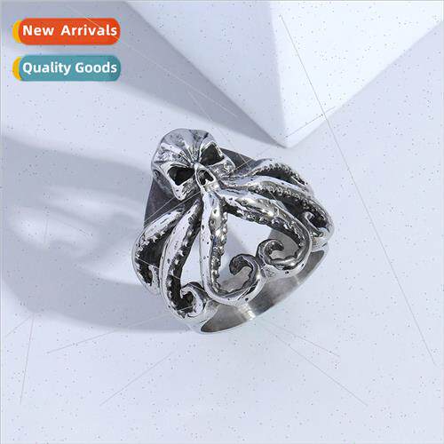 Vintage Octopus Ring Men  Fashion Open Finger Ring