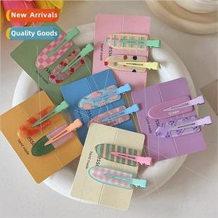 Autumn winter pink cat claw cute hair clips hair accessories