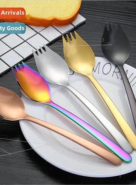304 k spoon all in one creative tanium-plated k spoon dinner
