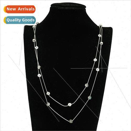 Europe Necklace Sweater Chain Ladies Double Layer Delicate m