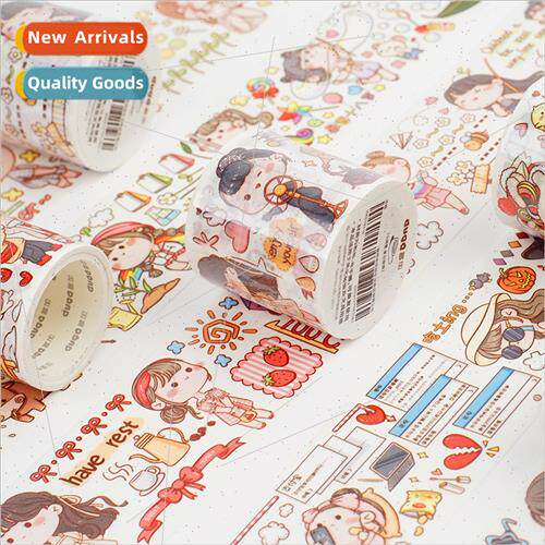oil washi tape Fresh cute characters handbook DIY material r