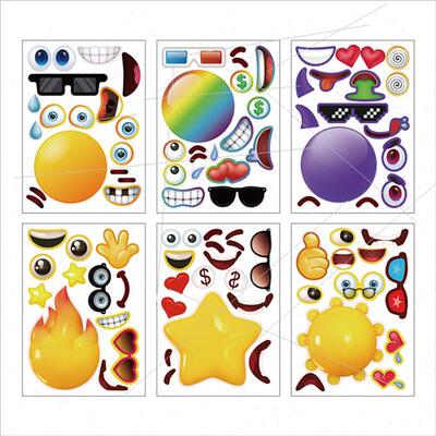 CM2206024 Cartoon Stickers emoji Puzzle Stickers DIY Sticker