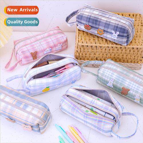 JK wind salt canvas pencil bag simple men women students lar