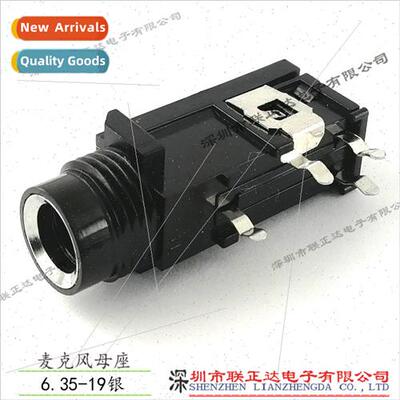 6.35 Microphone Socket lver Port 6.35 Microphone Female 4-Pi