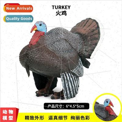 Farm Poultry Animal Model Solid Turkey Duck Goose Rooster He