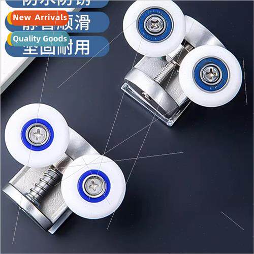 Shower door window pulleys round bathroom accessories a comp