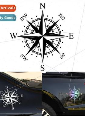 Hood body stickers decals Compass universal car compass tote