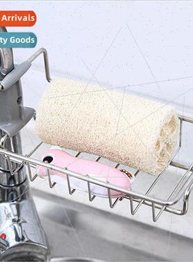 Kchen organizer stainless steel faucet shelf hanging basket