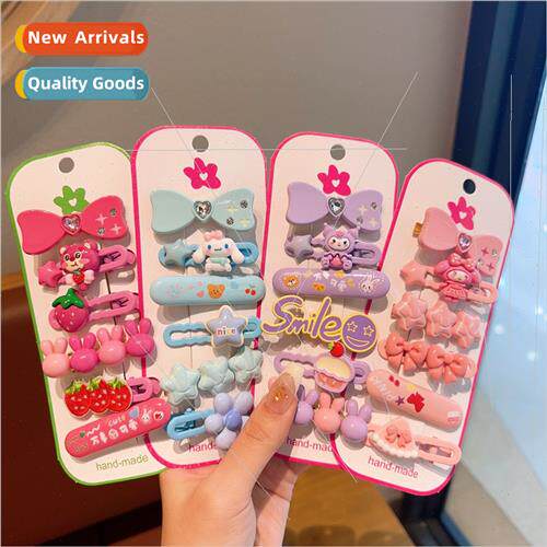 Children cartoon strawberry bear Kurumi hair clips broken ha