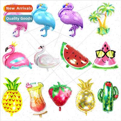 Hawaii theme balloon flamingo shape pine适用Apple watermelon