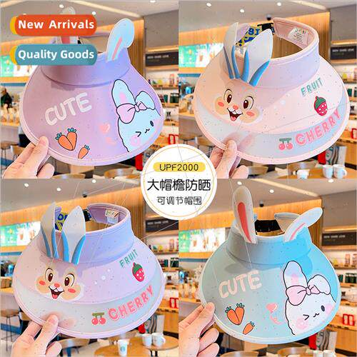 new bunny hat summer hollow top hat children sun hat large b