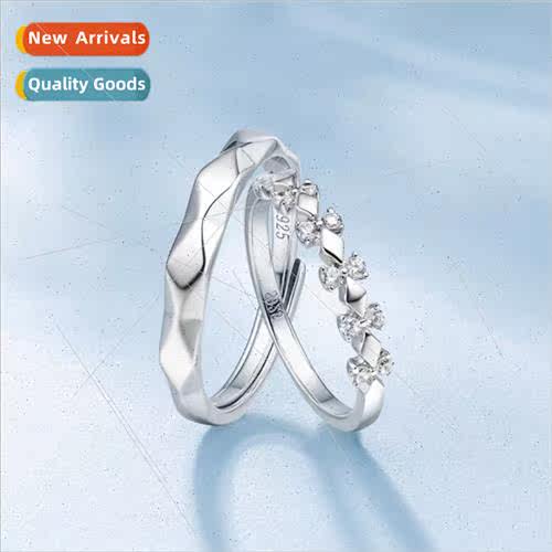 Men women pair ring fashion couple ring female simple open f
