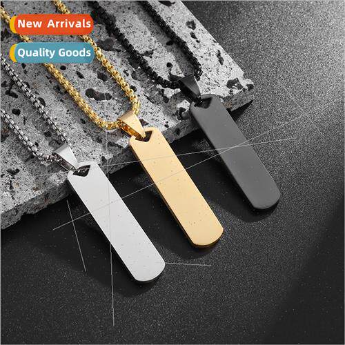 mple pendant stainless steel three-dimensional rectangular b