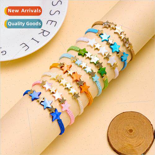 Europe new fashion hand-woven bracelet creative three shells
