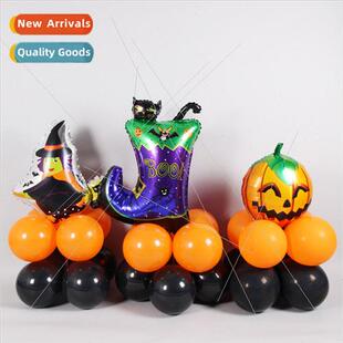 Halloween Pumpkin Bat Balloon Column Welcome Bar Prom Birthd