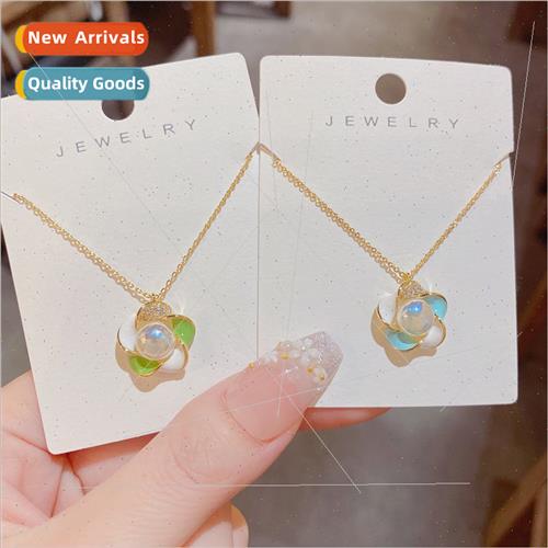 Summer new fashion micro-setting oil drop mermaid girl flowe