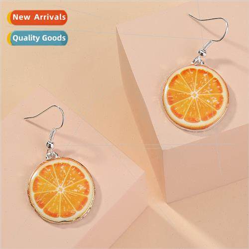 Europe creative hundred wh nd metal oil drop orange fru-shap