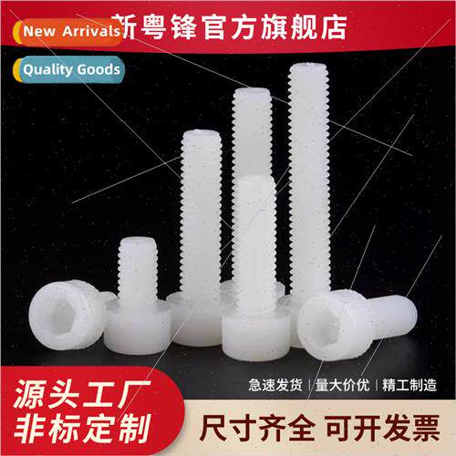 PA66 plastic whe nylon hexagon socket head cap screws plasti
