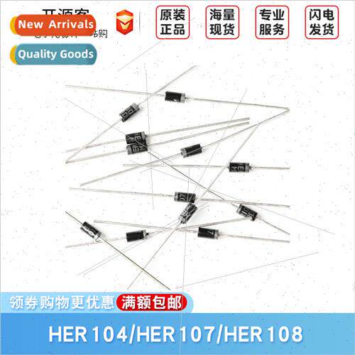 Inline HER104 HER107 HER108 DO-41 High Efficiency Diode Rect