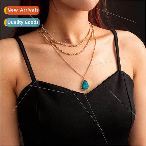 Europe jewelry simple wild rhinestone claw chain multi-layer