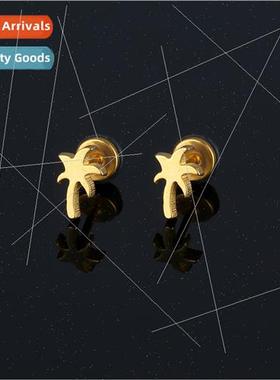 stainless steel casting earrings retro nd coconut e earrings