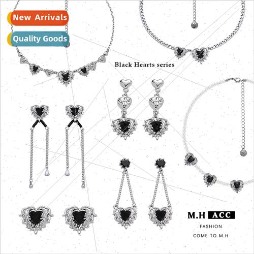 quid love heart pearl necklace female hundred matching colla