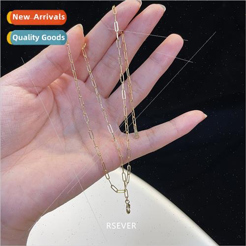 Vegan Gold Chain Universal Stacking Necklace 14k Gold Wrappe