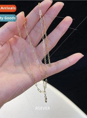 Vegan Gold Chain Universal Stacking Necklace 14k Gold Wrappe