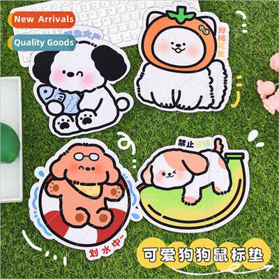 Cute puppy mouse pad cartoon desk pad girls computer keyboar