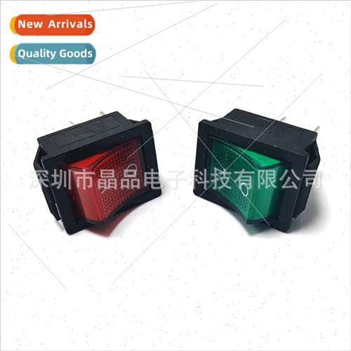 KCD4 Boat Swch 4-pin 2-speed red green wh light 16A250V25*31